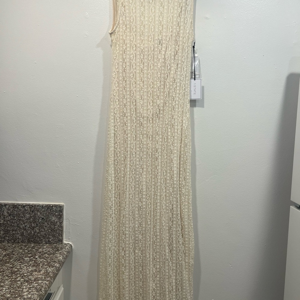 STATE Cream Lace Dress